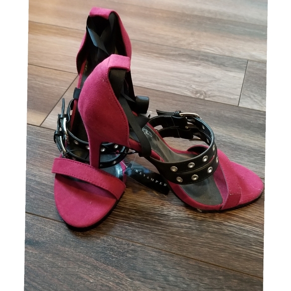 Revamped by Sirens Lace Up Heels - Picture 3 of 3